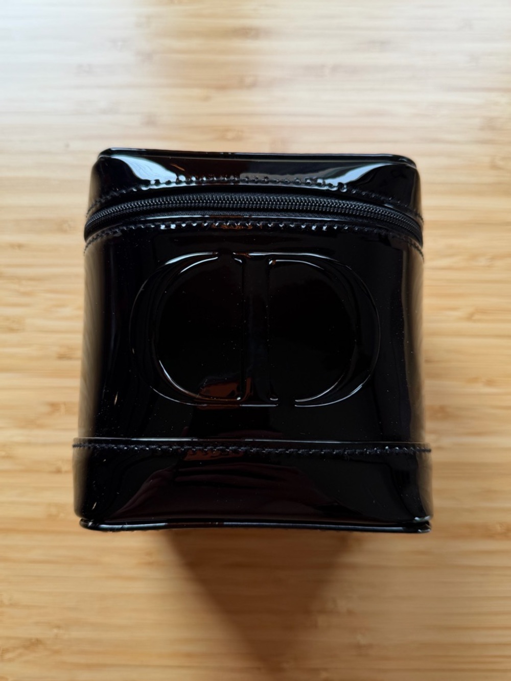 Dior Black Patent Vanity Case Makeup Bag with Top Handle - Picture 2 of 5